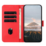 For Xiaomi 15T Case Triangle Imprint Leather Phone Cover with Lanyard