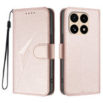 For Xiaomi 15T Case Triangle Imprint Leather Phone Cover with Lanyard
