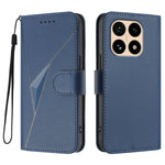 For Xiaomi 15T Case Triangle Imprint Leather Phone Cover with Lanyard