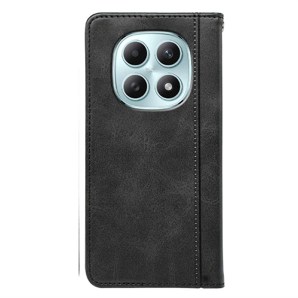 Xiaomi Poco M8 5G / Redmi Note 15 5G (Global) / 15 4G (Global) skal dold magnetisk stängning kalvtexturerat läderfodral
