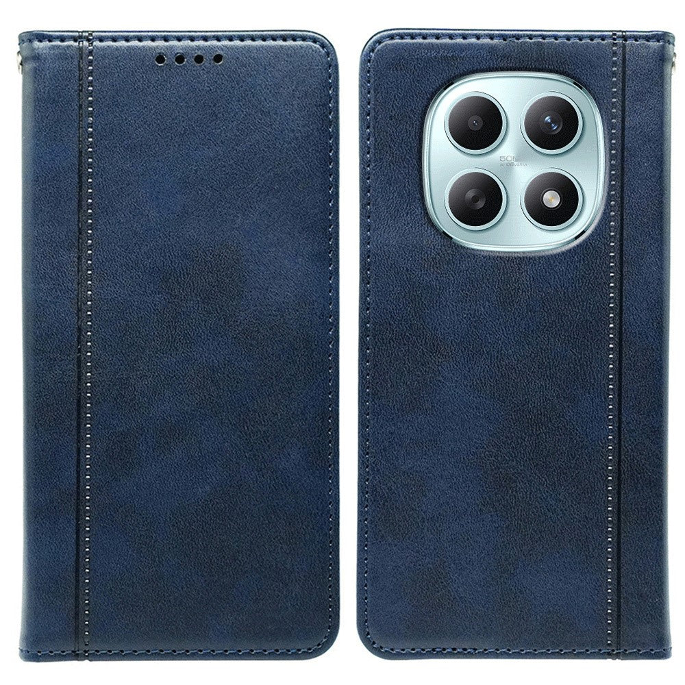 Xiaomi Poco M8 5G / Redmi Note 15 5G (Global) / 15 4G (Global) skal dold magnetisk stängning kalvtexturerat läderfodral