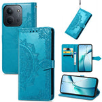 For Xiaomi Redmi 15C 4G (Global) (171mm) / Poco C85 4G (171mm) Case Wallet Mandala Flower Leather Phone Cover Stand View