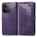 For Xiaomi Redmi 15C 4G (Global) (171mm) / Poco C85 4G (171mm) Case Wallet Mandala Flower Leather Phone Cover Stand View