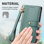 For Xiaomi Redmi 15C 4G (Global) (171mm)  /  Poco C85 4G (171mm) Case RFID Blocking Zipper Pocket Leather Wallet Phone Cover with Strap