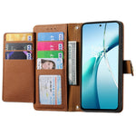 For Xiaomi Redmi 15C 4G (EU) (173mm)  /  15C 5G (EU) (173mm) Case RFID Blocking Zipper Pocket Leather Wallet Phone Cover with Strap