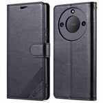AZNS Stand Wallet Phone Case for Honor X40 5G , Shockproof Textured PU Leather Folio Flip Protective Cover