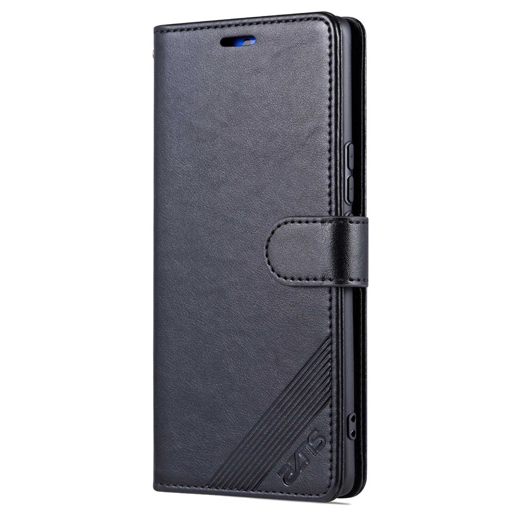 AZNS Stand Wallet Phone Case for Honor X40 5G , Shockproof Textured PU Leather Folio Flip Protective Cover