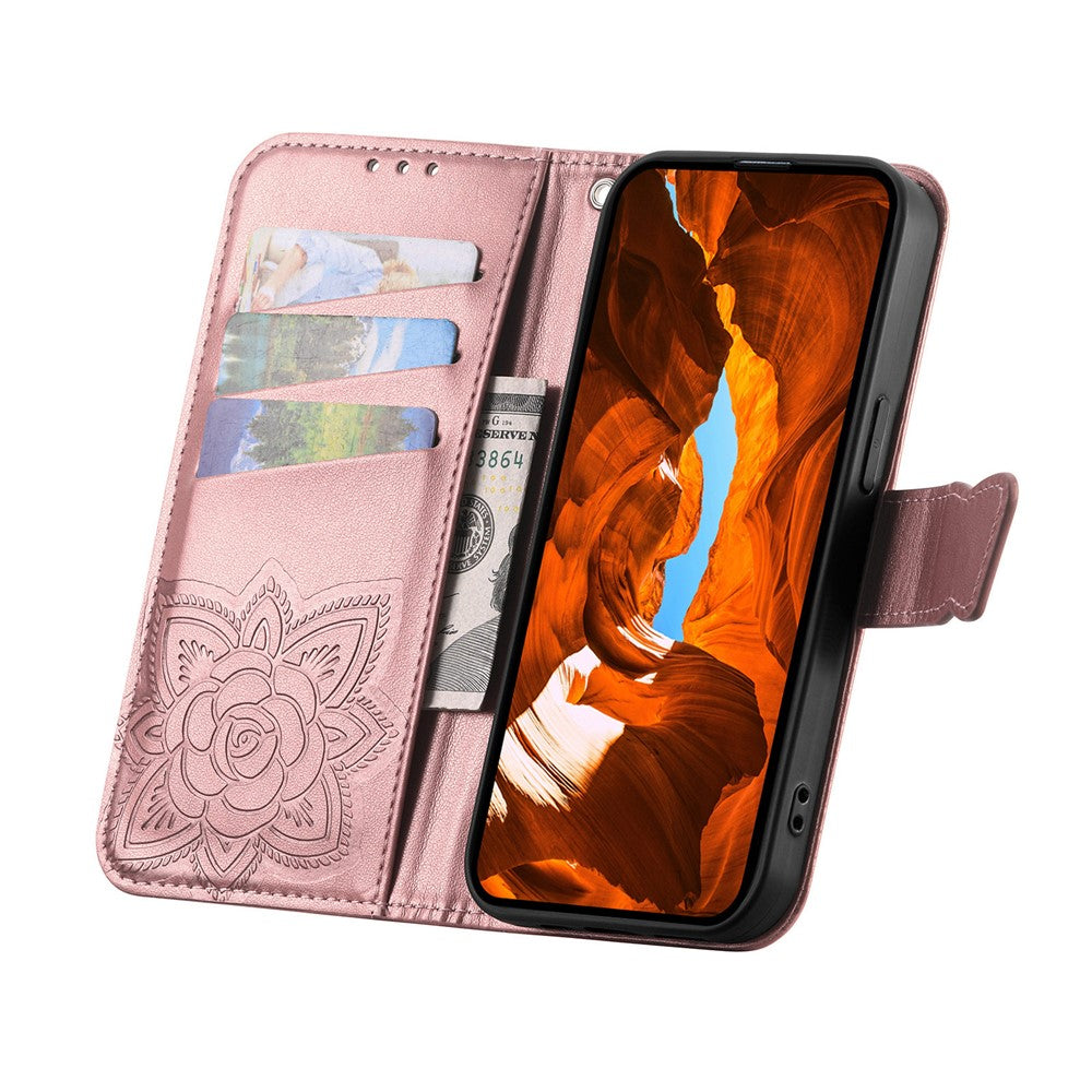For Xiaomi Poco M8 Pro 5G / Redmi Note 15 Pro+ 5G (Global) Case with Strap Butterfly Pattern PU Leather Wallet Phone Cover
