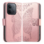 For Xiaomi Redmi 15C 4G (Global) (171mm)  /  Poco C85 4G (171mm) Case with Strap Butterfly Pattern PU Leather Wallet Phone Cover