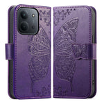 For Xiaomi Redmi 15C 4G (Global) (171mm)  /  Poco C85 4G (171mm) Case with Strap Butterfly Pattern PU Leather Wallet Phone Cover