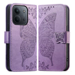 For Xiaomi Redmi 15C 4G (Global) (171mm)  /  Poco C85 4G (171mm) Case with Strap Butterfly Pattern PU Leather Wallet Phone Cover