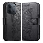 For Xiaomi Redmi 15C 4G (Global) (171mm)  /  Poco C85 4G (171mm) Case with Strap Butterfly Pattern PU Leather Wallet Phone Cover
