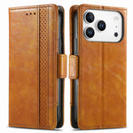 CASENEO For iPhone 18 Pro Max / 17 Pro Max Phone Cases PU Leather Cover Stand with RFID Blocking Wallet