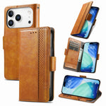 CASENEO For iPhone 18 Pro Max / 17 Pro Max Phone Cases PU Leather Cover Stand with RFID Blocking Wallet
