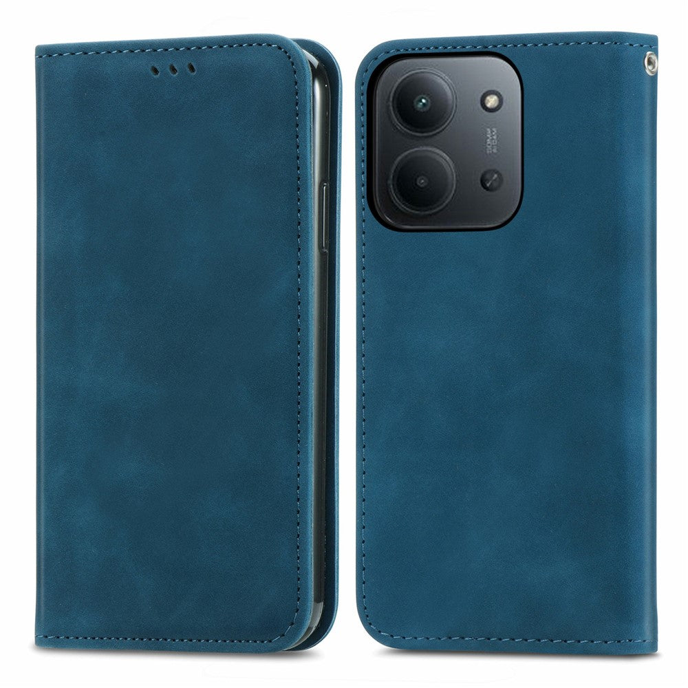 For Xiaomi Redmi 15C 4G (Global) (171mm)  /  Poco C85 4G (171mm) Leather Case with Card Holder Magnetic Absorption Phone Cover