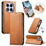 For Xiaomi Poco M8 Pro 5G / Redmi Note 15 Pro+ 5G (Global) Case Wallet Tri-Color Stitching Leather Phone Cover with Elastic Wristband