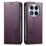 For Xiaomi Poco M8 Pro 5G / Redmi Note 15 Pro+ 5G (Global) Case Wallet Tri-Color Stitching Leather Phone Cover with Elastic Wristband
