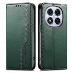 For Xiaomi Poco M8 Pro 5G / Redmi Note 15 Pro+ 5G (Global) Case Wallet Tri-Color Stitching Leather Phone Cover with Elastic Wristband