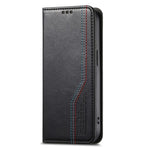 Xiaomi Redmi 15C 4G (Global) (171mm) / Poco C85 4G (171mm) Plånboksfodral, trefärgat läderfodral med elastiskt armband