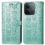 Phone Case For Xiaomi Redmi 15C 4G (EU) (173mm) / 15C 5G (EU) (173mm) / Poco C85 4G (173mm) Flip Wallet Leather Cover with Cute Cat Dog Pattern