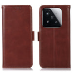 For Xiaomi 15T Case RFID Blocking Genuine Cow Leather Wallet Phone Cover