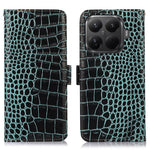 For Xiaomi 15T Pro Case RFID Blocking Wallet Crocodile Texture Genuine Cow Leather Phone Cover