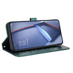 For Honor Play 40 Plus 5G Dot Pattern Imprinted PU Leather Case Stand Wallet Magnetic Flip Folio Phone Cover with Strap