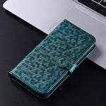 For Honor Play 40 Plus 5G Dot Pattern Imprinted PU Leather Case Stand Wallet Magnetic Flip Folio Phone Cover with Strap