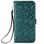 For Honor Play 40 Plus 5G Dot Pattern Imprinted PU Leather Case Stand Wallet Magnetic Flip Folio Phone Cover with Strap