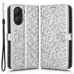 For Honor Play 40 Plus 5G Dot Pattern Imprinted PU Leather Case Stand Wallet Magnetic Flip Folio Phone Cover with Strap
