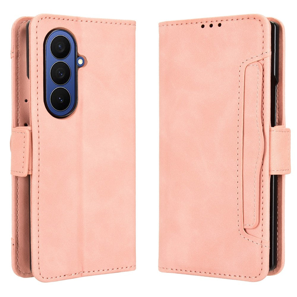 Til Samsung Galaxy Z Fold7 5G læderetui telefonpung med flere kortlommer