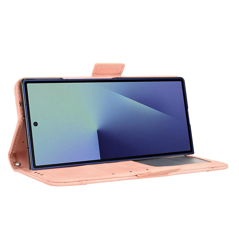 Til Samsung Galaxy Z Fold7 5G læderetui telefonpung med flere kortlommer
