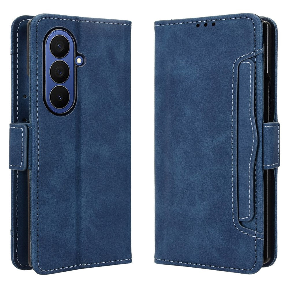 Til Samsung Galaxy Z Fold7 5G læderetui telefonpung med flere kortlommer