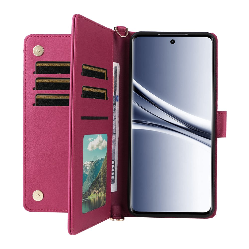 For Xiaomi Poco M8 5G / Redmi Note 15 5G (Global) / Note 15 4G (Global) Case with Shoulder / Wrist Strap Leather Phone Cover Stand Wallet
