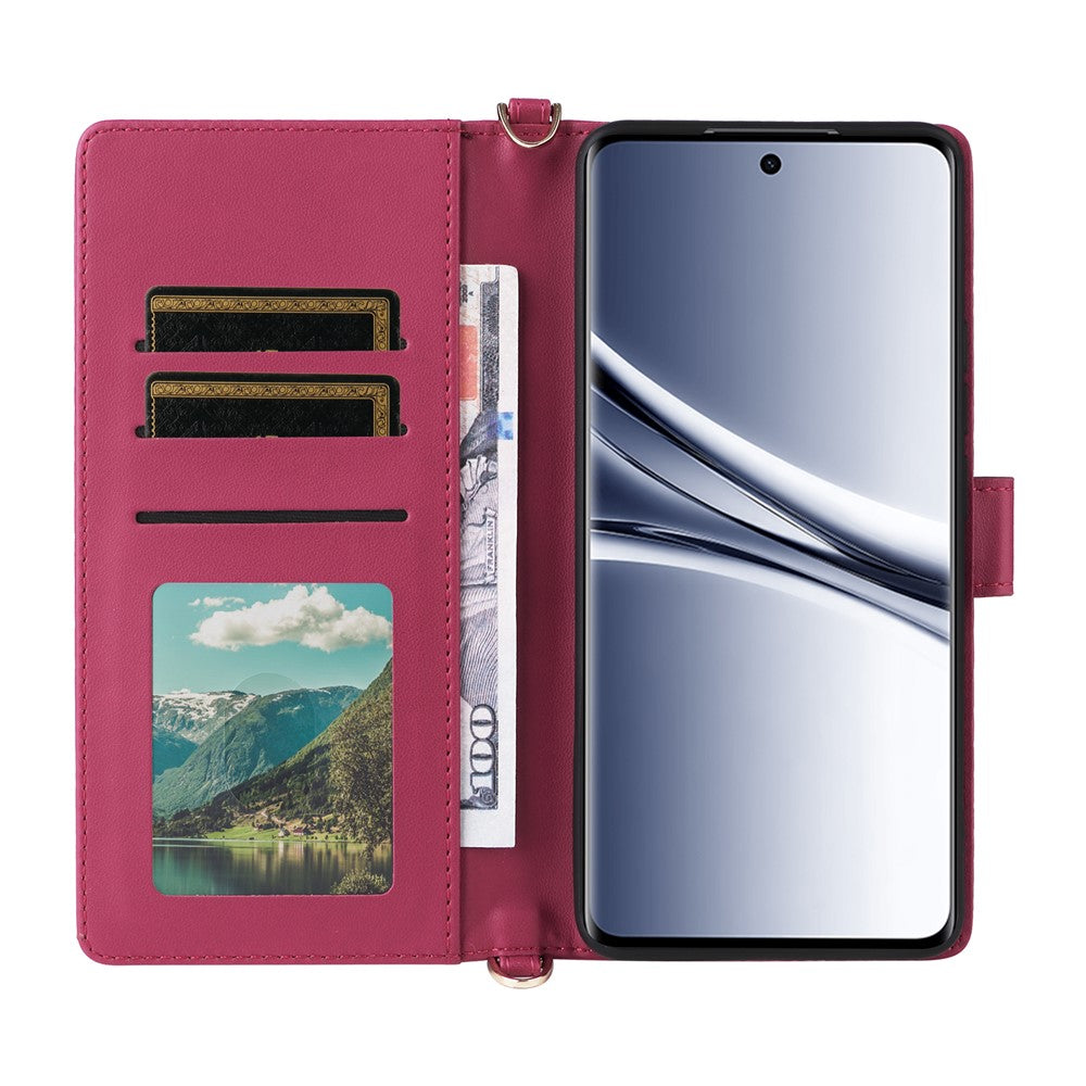 For Xiaomi Poco M8 5G / Redmi Note 15 5G (Global) / Note 15 4G (Global) Case with Shoulder / Wrist Strap Leather Phone Cover Stand Wallet