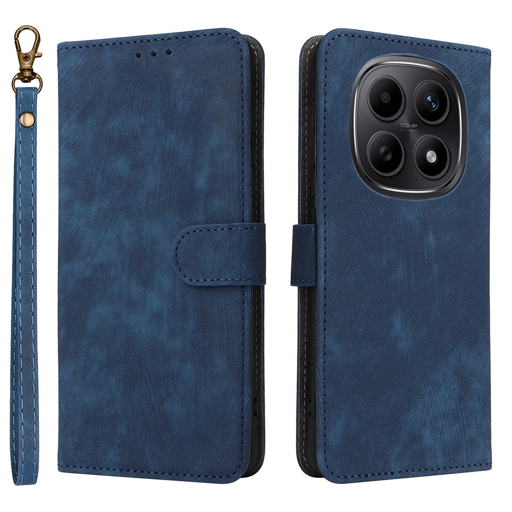 For Xiaomi Poco M8 5G / Redmi Note 15 5G (Global) / Note 15 4G (Global) Case Wallet RFID Blocking PU Leather Phone Cover Stand with Strap