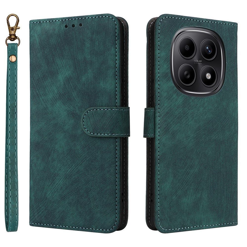 For Xiaomi Poco M8 5G / Redmi Note 15 5G (Global) / Note 15 4G (Global) Case Wallet RFID Blocking PU Leather Phone Cover Stand with Strap