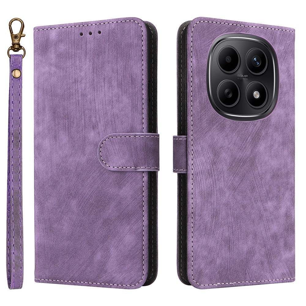 For Xiaomi Poco M8 5G / Redmi Note 15 5G (Global) / Note 15 4G (Global) Case Wallet RFID Blocking PU Leather Phone Cover Stand with Strap