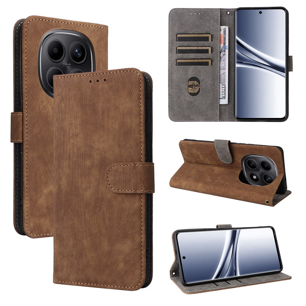 For Xiaomi Poco M8 5G / Redmi Note 15 5G (Global) / Note 15 4G (Global) Case Wallet RFID Blocking PU Leather Phone Cover Stand with Strap