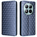 For Xiaomi Poco M8 Pro 5G / Redmi Note 15 Pro+ 5G (Global) Case Wallet Rhombus Imprinted Leather Phone Cover