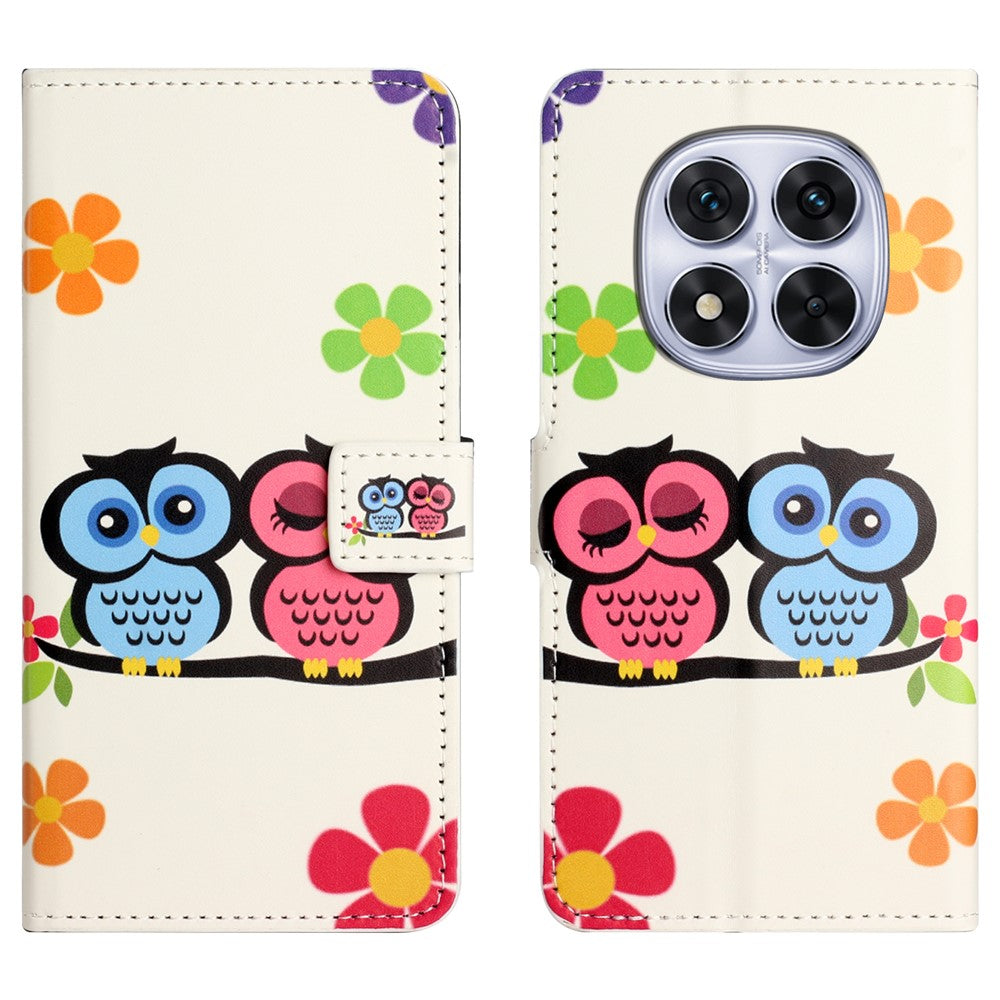 For Xiaomi Poco M8 5G / Redmi Note 15 5G (Global) Case Pattern Print PU Leather Wallet Phone Cover