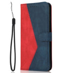 Leather Case For Xiaomi Redmi 15C 5G (EU) (173mm)  /  4G (EU) (173mm)  /  Poco C85 4G (173mm) Color Splicing Phone Cover with Wrist Strap