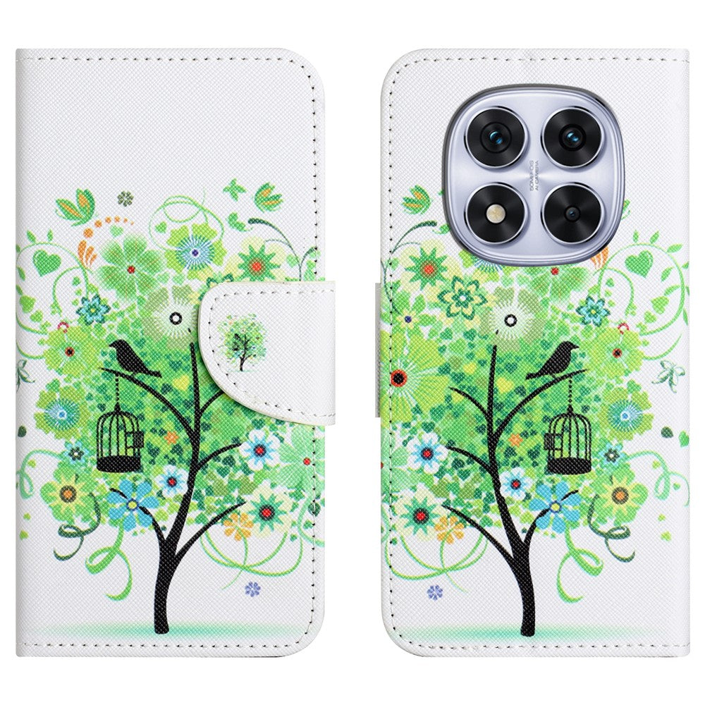 For Xiaomi Redmi Note 15 Pro 5G (Global) Case Pattern Printing Cross Texture Leather Phone Cover