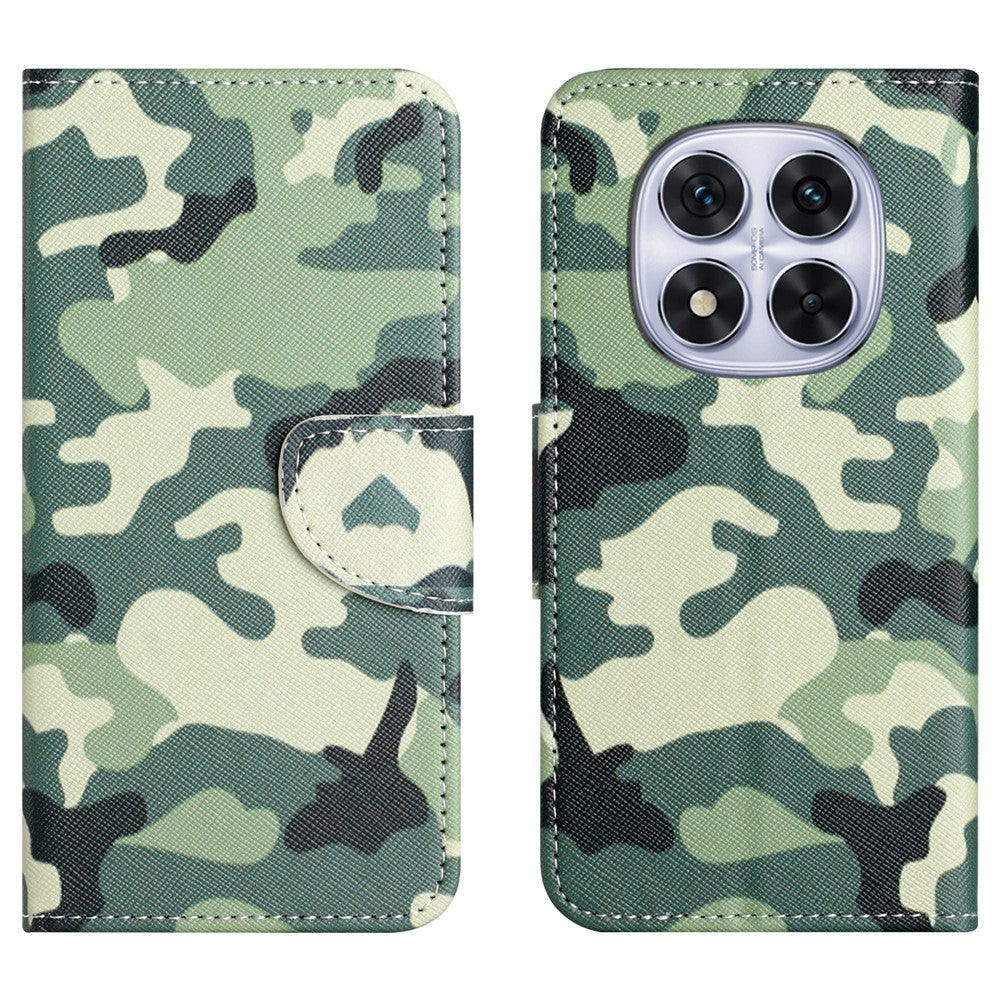 For Xiaomi Redmi Note 15 Pro 5G (Global) Case Pattern Printing Cross Texture Leather Phone Cover