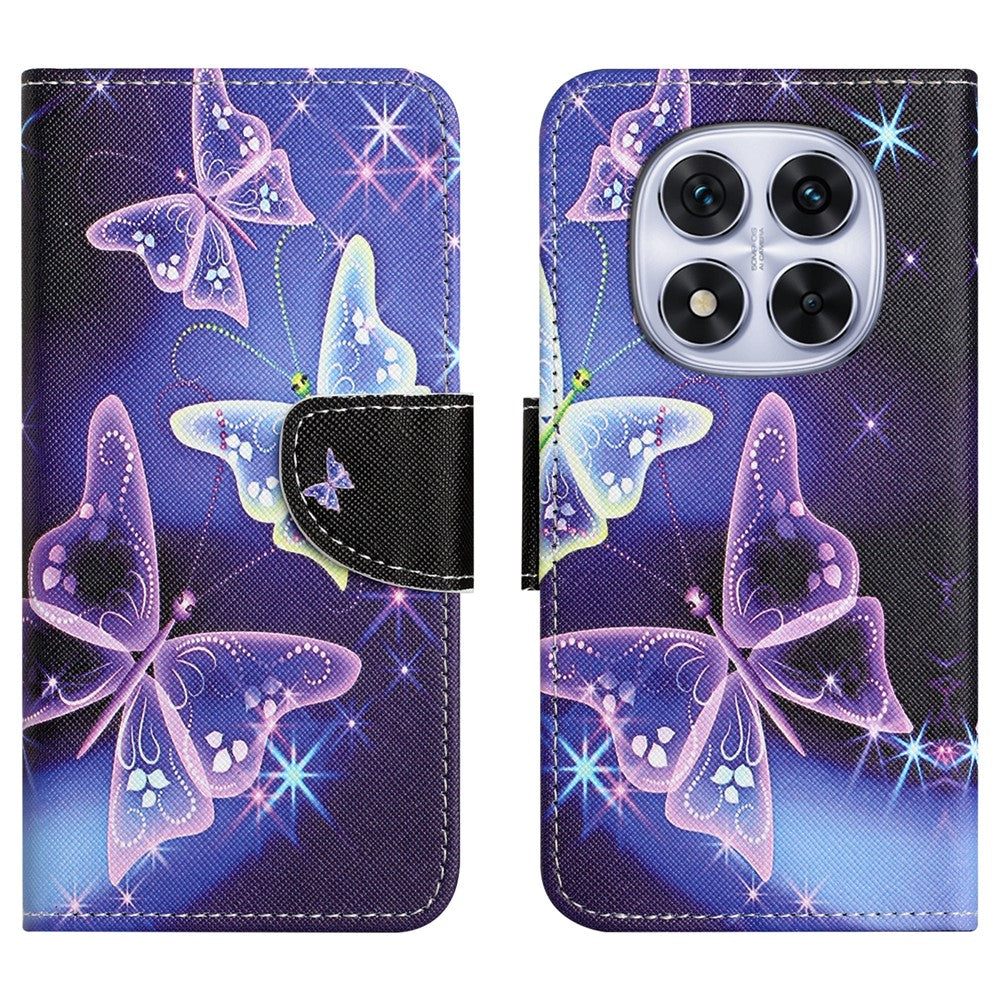 For Xiaomi Redmi Note 15 Pro 5G (Global) Case Pattern Printing Cross Texture Leather Phone Cover