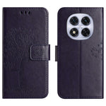For Xiaomi Poco M8 5G / Redmi Note 15 5G (Global) Case PU Leather Owl Tree Imprinted Wallet Phone Cover with Strap