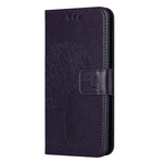 For Xiaomi Poco M8 5G / Redmi Note 15 5G (Global) Case PU Leather Owl Tree Imprinted Wallet Phone Cover with Strap