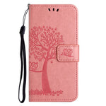 For Xiaomi Poco M8 Pro 5G / Redmi Note 15 Pro+ 5G (Global) Case PU Leather Owl Tree Imprinted Wallet Phone Cover with Strap