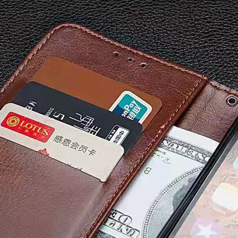 IDEWEI til Asus Zenfone 9 5G Crazy Horse-lædertekstur PU-læderetui Ridsefast Stativ Pung Folio Flip Telefoncover