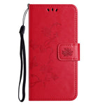 Xiaomi Poco M8 5G / Redmi Note 15 5G (Global) Plånboksfodral med tryckt fjärilsblomma i PU-läder